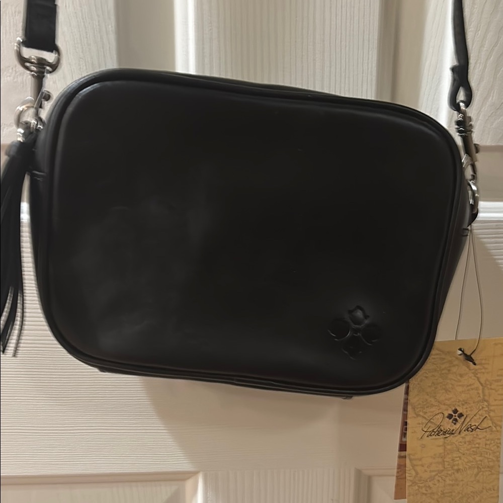 Patricia Nash Black Crossbody Bag Sleek Design